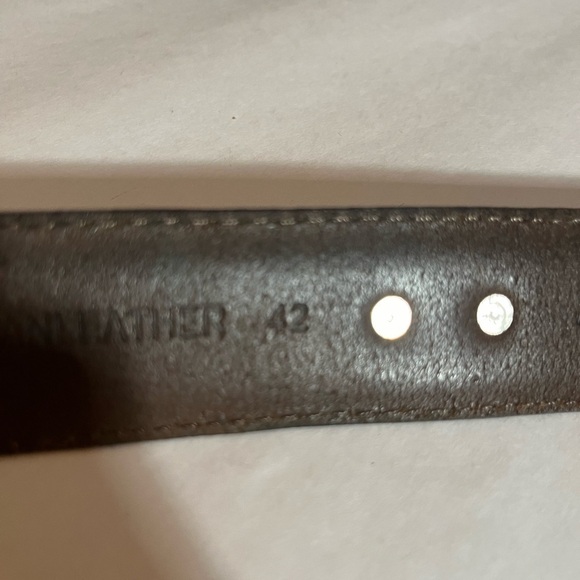 Golf Top Grain Brown western Leather Ranch Club Belt Size 42 AML3000 - Picture 6 of 15